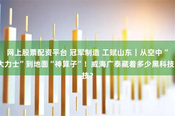 网上股票配资平台 冠军制造 工赋山东｜从空中“大力士”到地面“神算子”！威海广泰藏着多少黑科技？